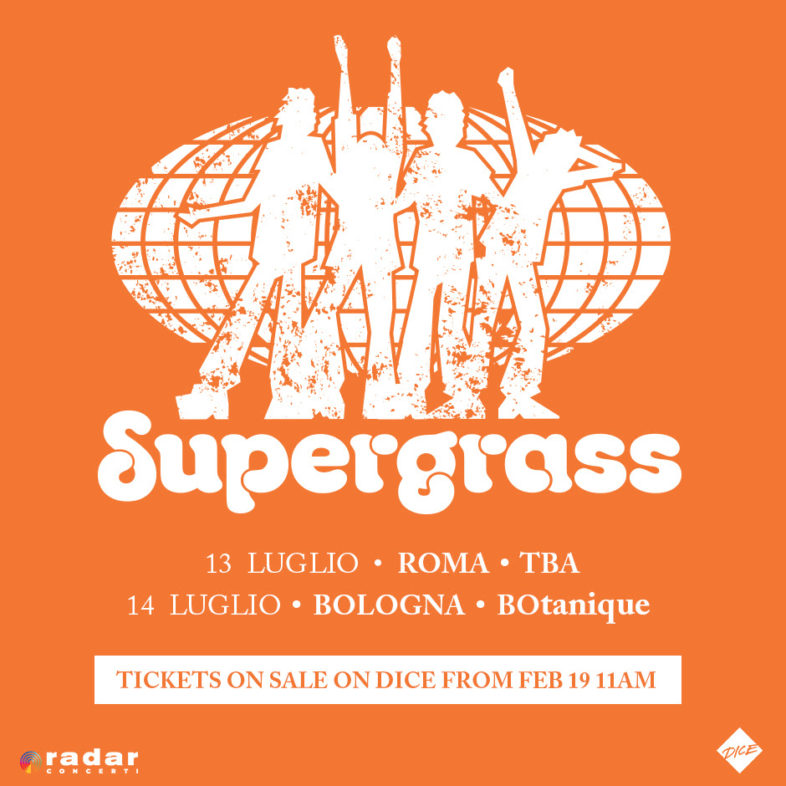 SUPERGRASS: due concerti in Italia. Info e biglietti