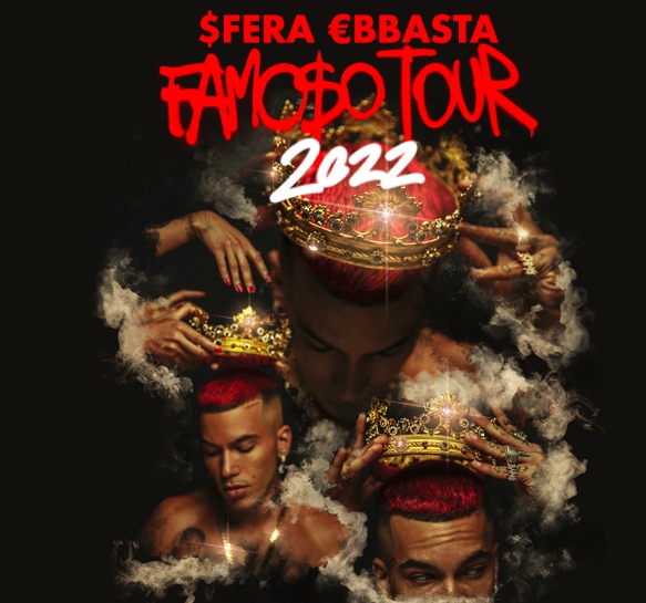 SFERA EBBASTA rinviato il “FAMOSO TOUR // SFERA LIVE 2021”. Le nuove date nel 2022