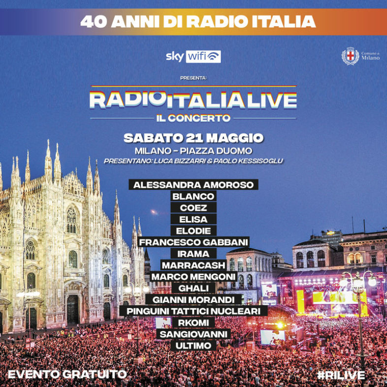 Per il 40esimo compleanno di Radio Italia solomusicaitaliana, torna RADIO ITALIA LIVE – IL CONCERTO a Milano