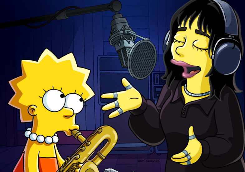 BILLIE EILISH diventa una Simpson nel corto “Lisa, ti presento Billie”