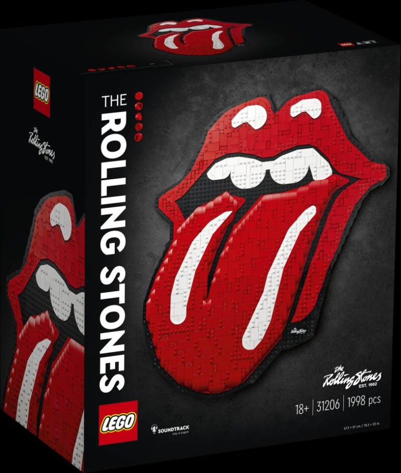 Il logo dei ROLLING STONES diventa un LEGO per celebrare i loro 60anni di carriera