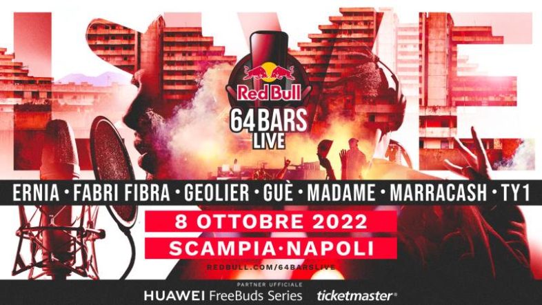 RED BULL 64 BARS per la prima volta live a Napoli con il gotha del rap [Info e Biglietti]