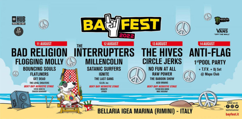 BAY FEST dal 11 agosto con Bad Religion, Interrupters, The Hives