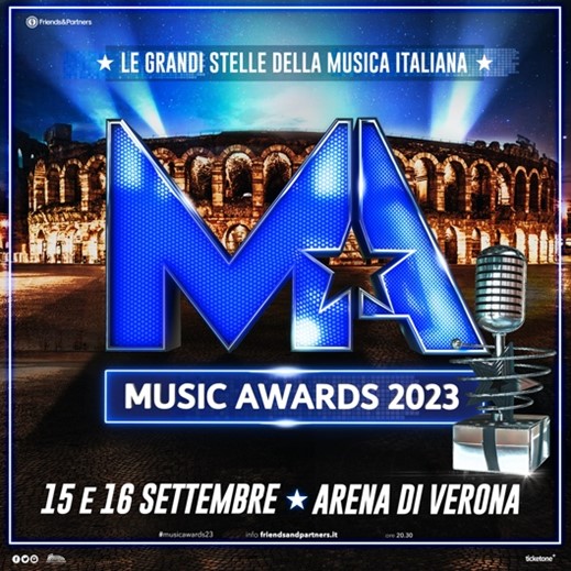 MUSIC AWARDS 2023 i premi della musica italiana all’Arena di Verona il 14-15-16 settembre [Info e Biglietti]
