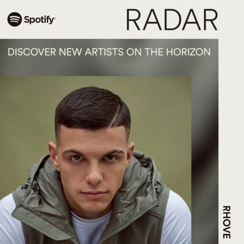 RHOVE è il primo artista italiano a entrare nel programma di Spotify “RADAR GLOBAL”