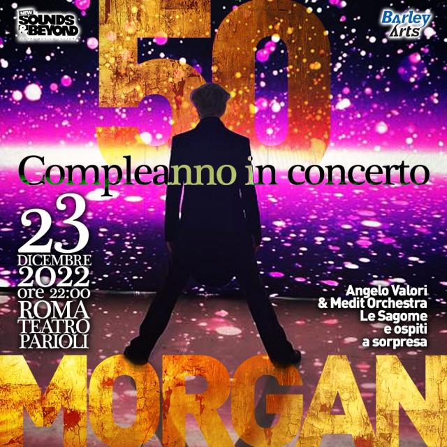 MORGAN il concerto per i suoi 50 anni al Teatro Parioli di Roma venerdì 23 dicembre [Info e biglietti]