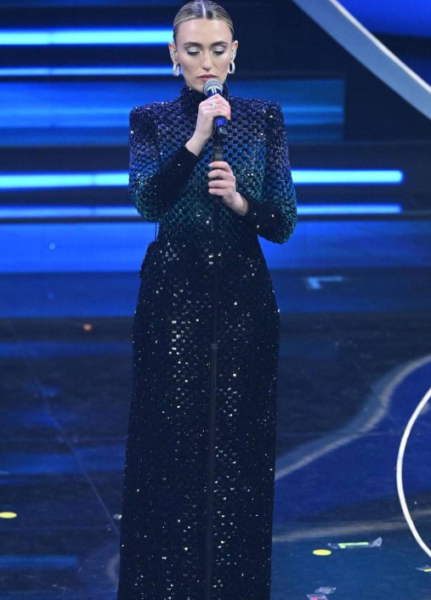 Mara Sattei Armani Privé Sanremo 2023