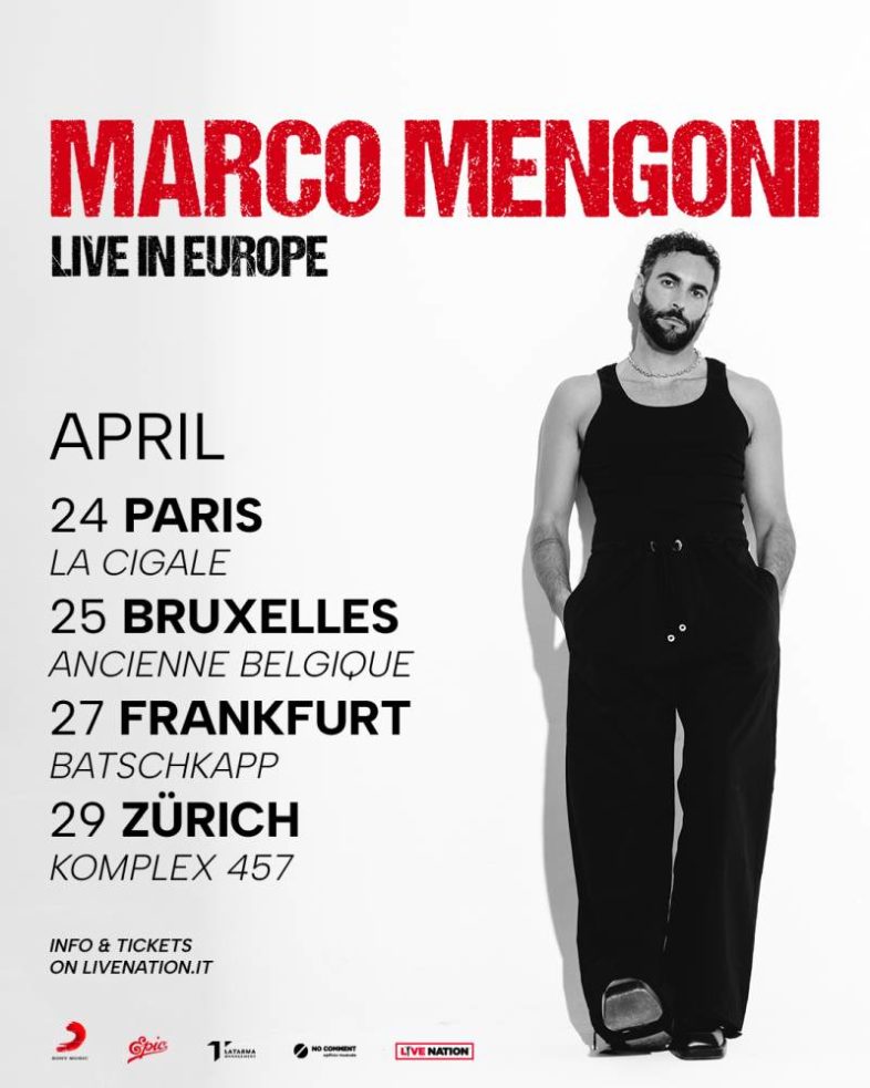 MARCO MENGONI quattro concerti in Europa in attesa dell’Eurovision Song Contest [Info e Biglietti]