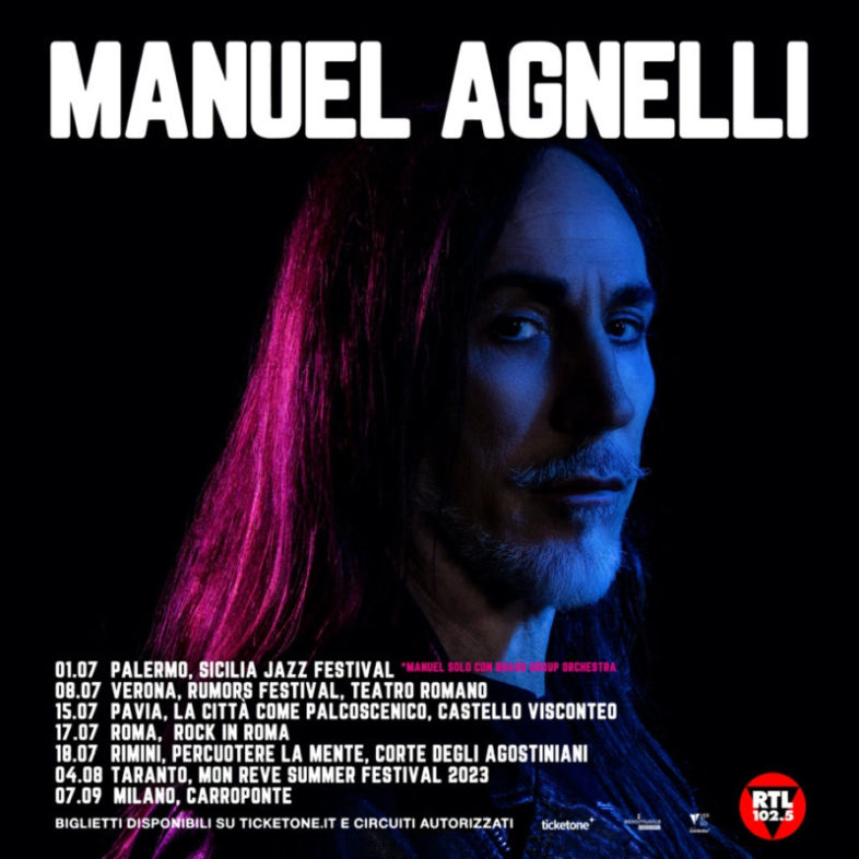 MANUEL AGNELLI le prime date dei suoi concerti estivi [Info e Biglietti]