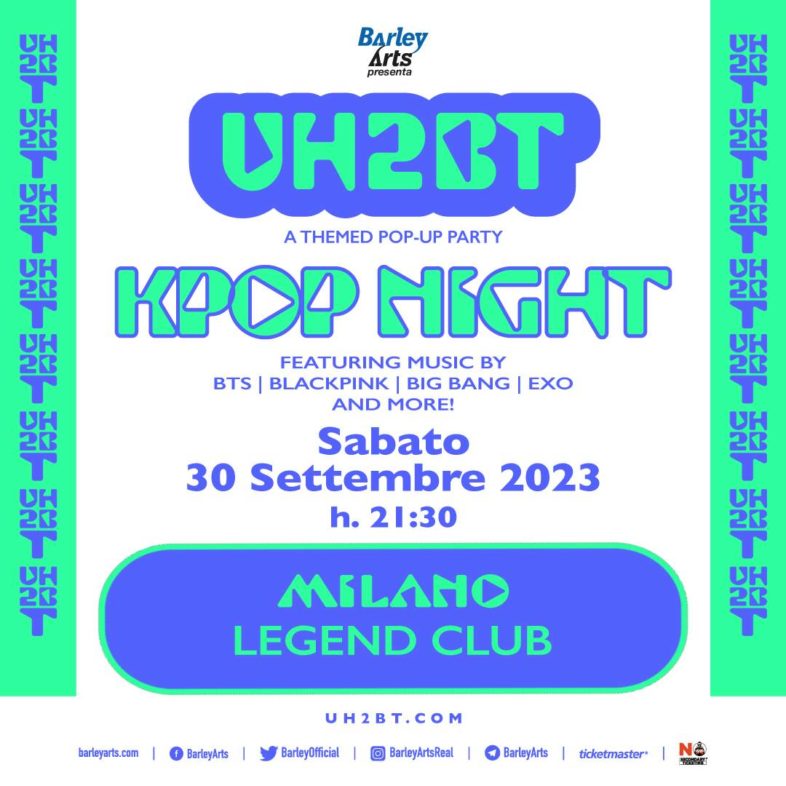 UH2BT – KPOP NIGHT a settembre a Milano il party del Kpop [Info & Biglietti]