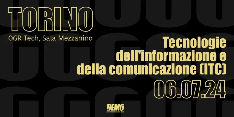 DEMO il primo appuntamento il 6 luglio alle OGR di Torino